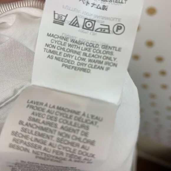 J. crew ruffle linen white skirt size 12P - Picture 8 of 8